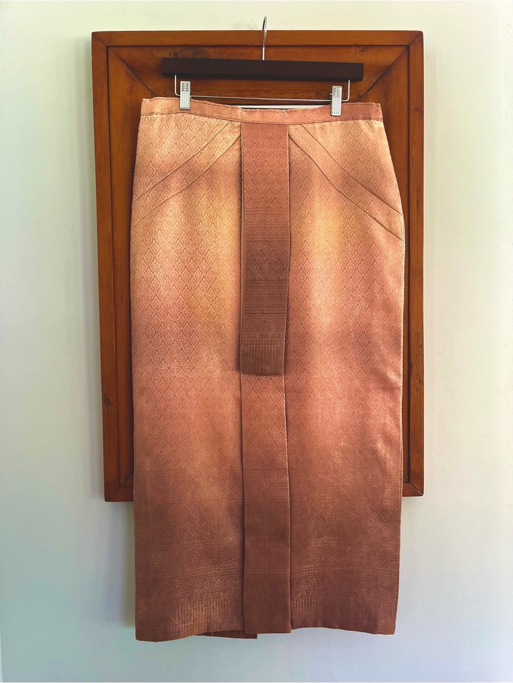 1990s Vintage Gradient Jaquard Panel skirt